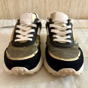 Michael Kors Black‎ & Gold Sneakers